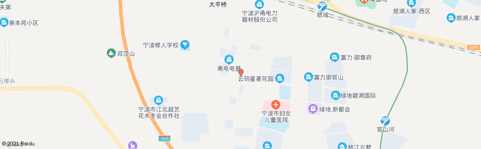 宁波新华村_公交站地图_宁波公交_妙搜公交查询2025