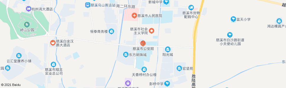 宁波慈溪市公安局_公交站地图_宁波公交_妙搜公交查询2025