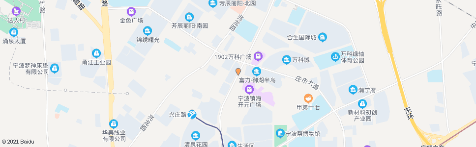 宁波丽景华府_公交站地图_宁波公交_妙搜公交查询2025