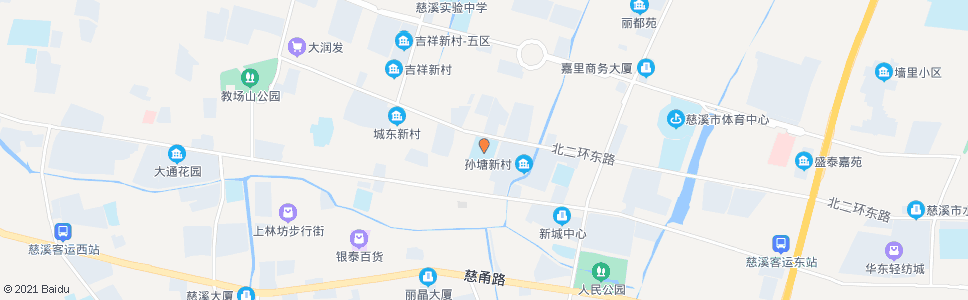 宁波慈溪市实验小学_公交站地图_宁波公交_妙搜公交查询2024