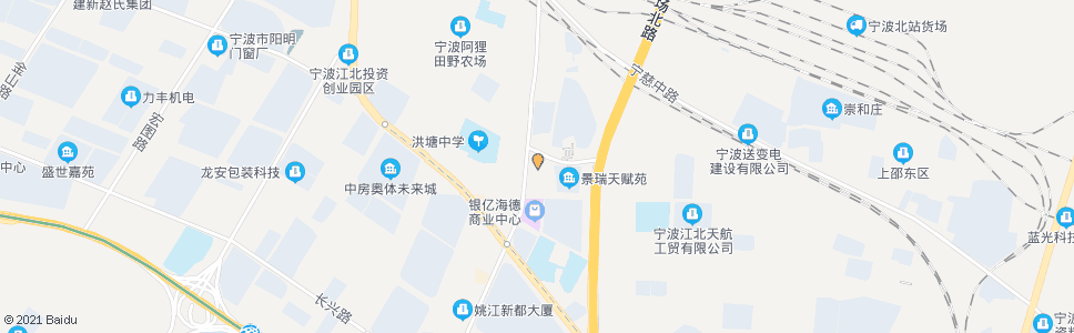 宁波洪塘街道办事处_公交站地图_宁波公交_妙搜公交查询2025