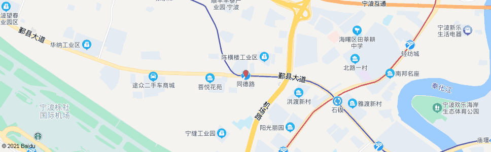 宁波鄞县大道同德路口_公交站地图_宁波公交_妙搜公交查询2025