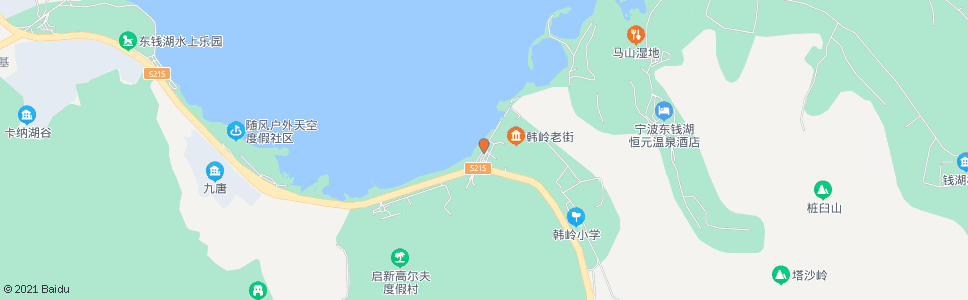 宁波韩岭村_公交站地图_宁波公交_妙搜公交查询2024