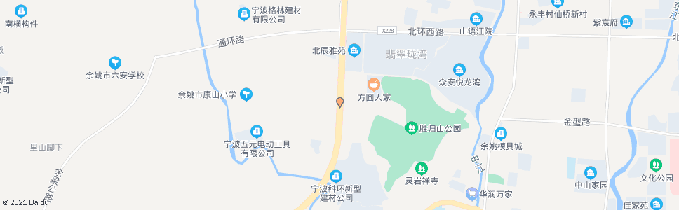 宁波康山村_公交站地图_宁波公交_妙搜公交查询2024