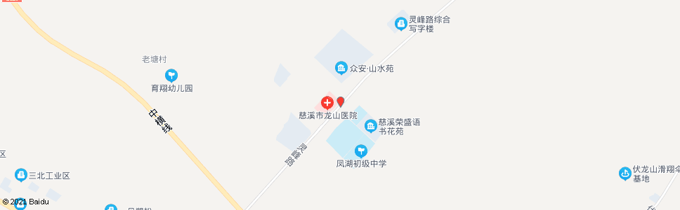 宁波宁波市第一医院慈溪医院(龙山高中)_公交站地图_宁波公交_妙搜公交查询2024