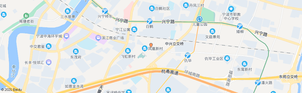 宁波凤凰新村_公交站地图_宁波公交_妙搜公交查询2024