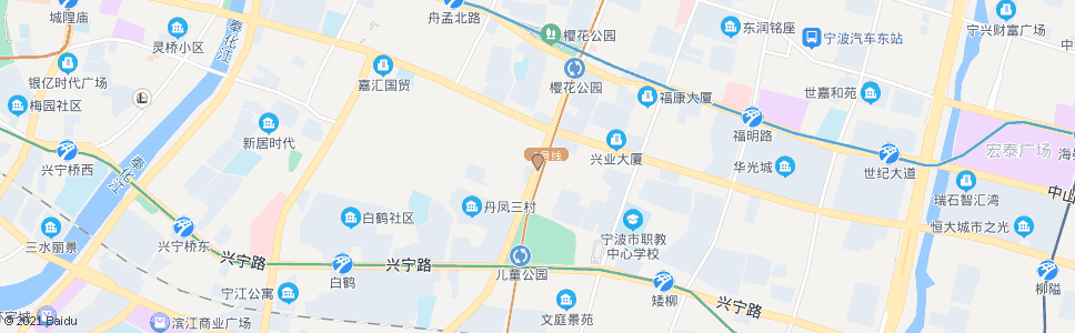 宁波朱雀新村_公交站地图_宁波公交_妙搜公交查询2025