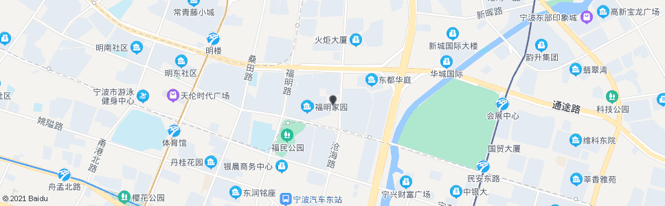 宁波鄞州区第二实验小学(市运管局)_公交站地图_宁波公交_妙搜公交查询2024