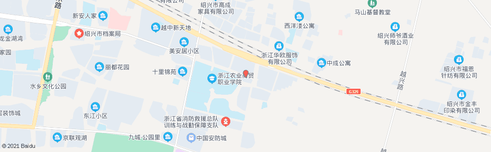 绍兴浙江农业商贸职业学院(东方都市)_公交站地图_绍兴公交_妙搜公交查询2024