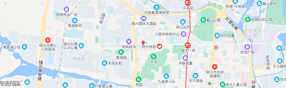 绍兴胜利路府山桥_公交站地图_绍兴公交_妙搜公交查询2024