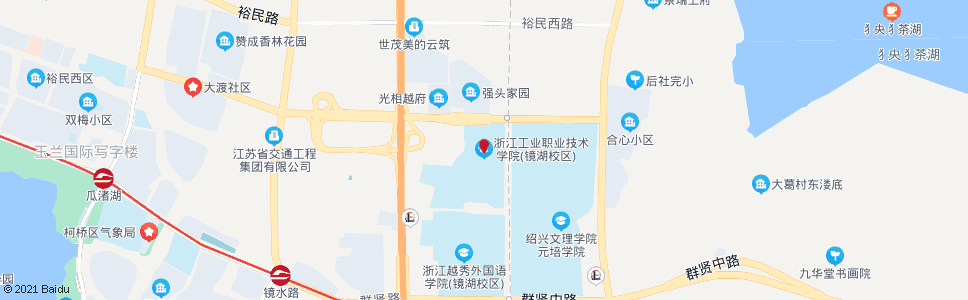 绍兴市行政中心(浙江工业职业技术学院)_公交站地图_绍兴公交_妙搜公交查询2025