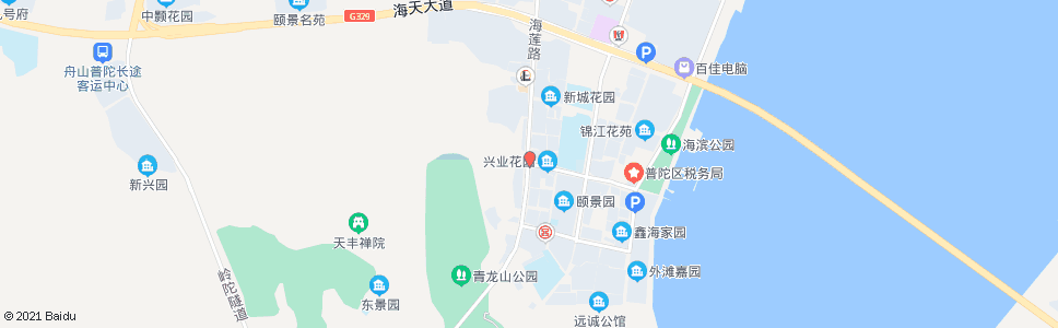 舟山领秀街_公交站地图_舟山公交_妙搜公交查询2025