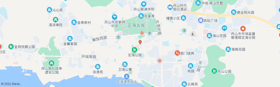 舟山定海中心医院(群建桥)_公交站地图_舟山公交_妙搜公交查询2024